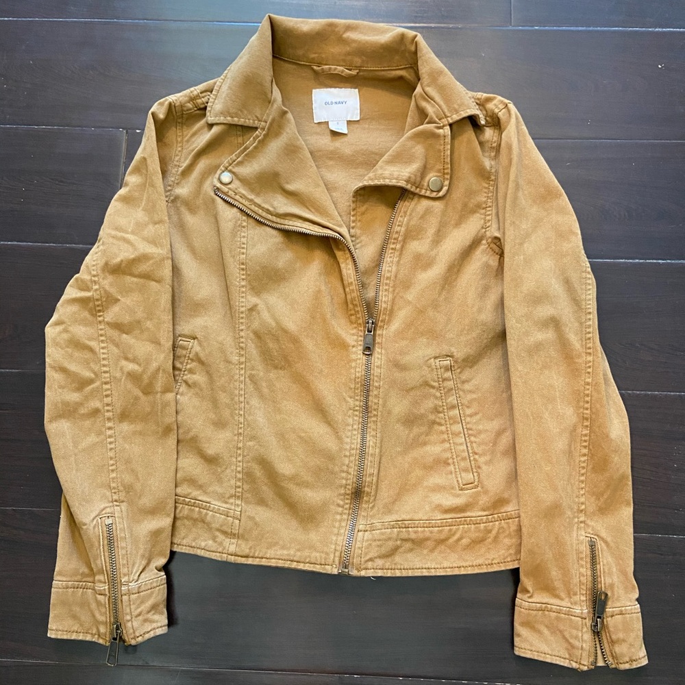Twill Moto Jacket